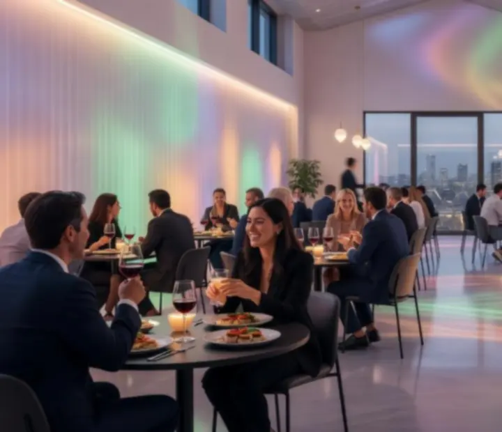 Hudební večer s živou kapelou během eventu v restauraci